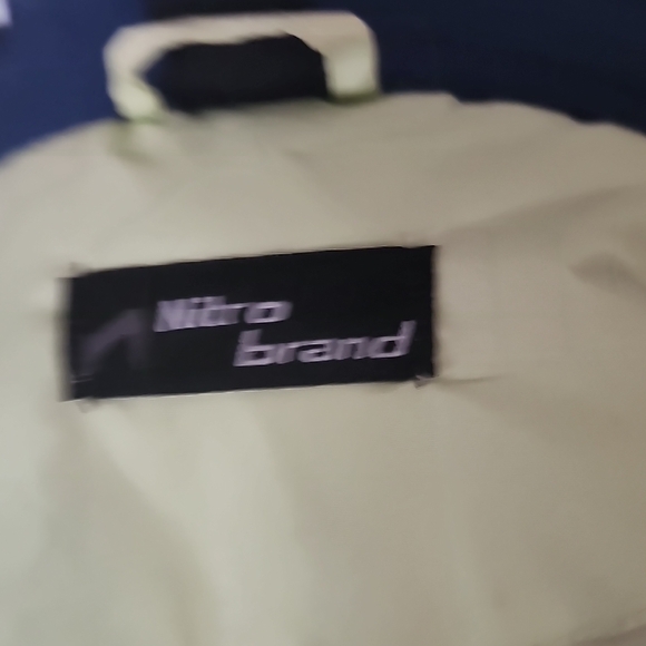 Woman's Blue Puffer Vest - Picture 3 of 4